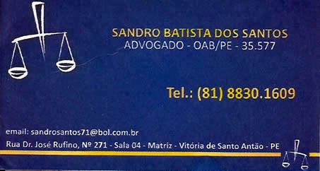 sandro batista advogado